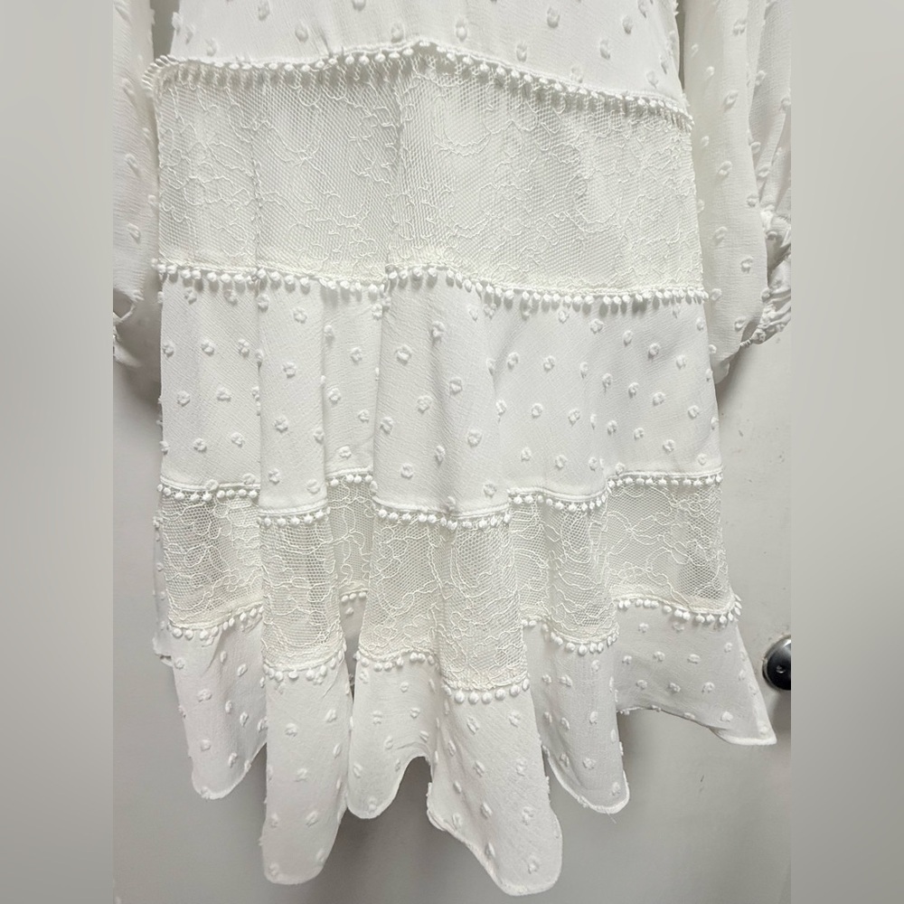 Bardot White Long Sleeve Dress - Picture 5 of 10